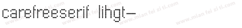 carefreeserif lihgt字体转换
